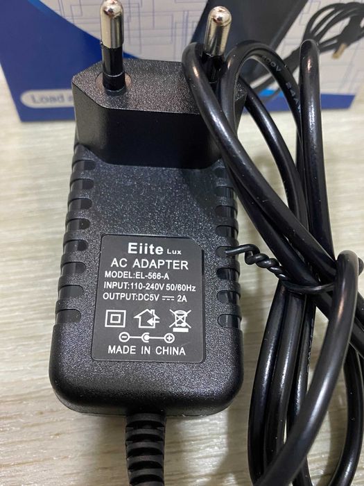 Адаптер, зарядне, блок живлення 5V 2A роз'єм 5.5*2.5мм