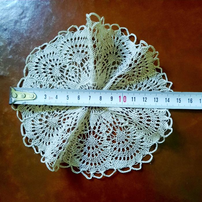 Conjunto de guardanapos em crochet feitos à mão