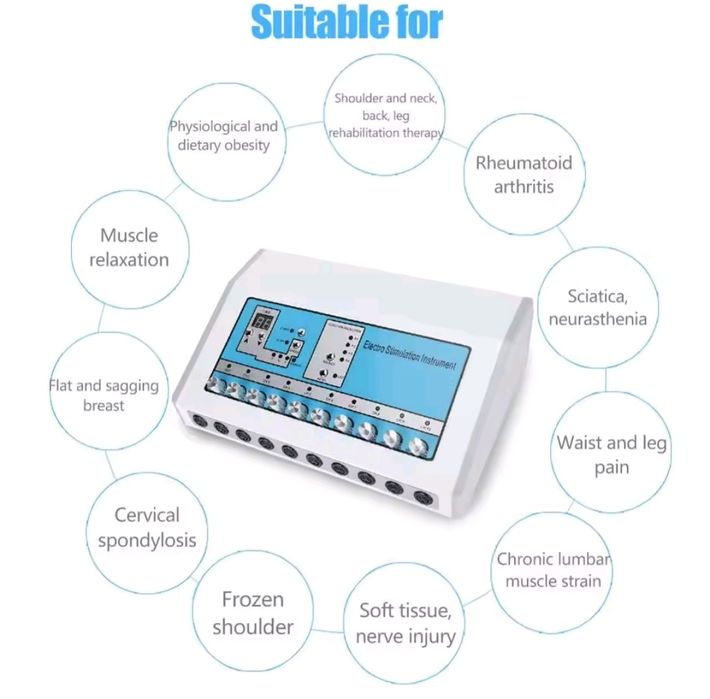 EMS Eletroestimulador Muscular Emagrecimento Tonificação Profissional