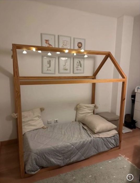 Cama Casinha estilo Montessori madeira
