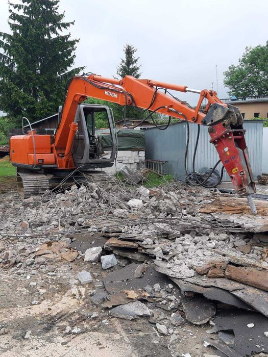 Usługi koparką, prace ziemne, wyburzenia, koparko-ładowarka, wiertnica