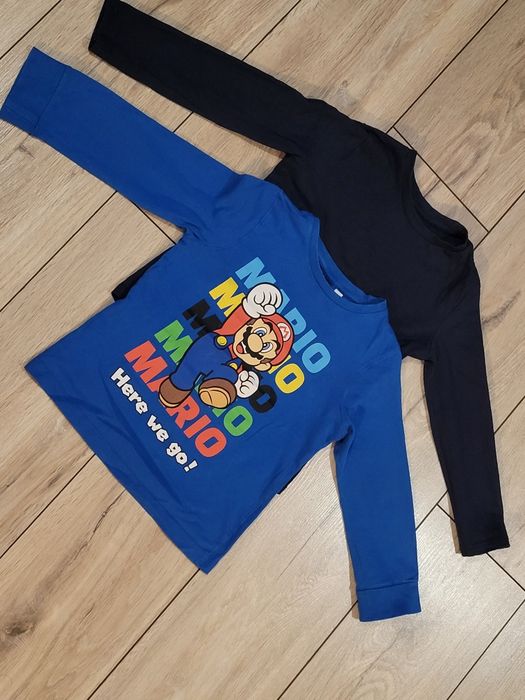 2 x BLUZKA MARIO 104 koszulka z długim rękawem bluza