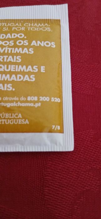 Pacote de açúcar Delta Portugal chama
