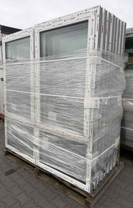 Okna PCV nowe Aluplast 66x204, 96x204 - kilka sztuk!
