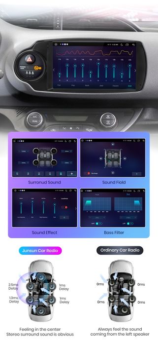 Rádio 9" android Toyota Yaris 2012 a 2017 CARPLAY WIFI GPS 2/32GB Novo