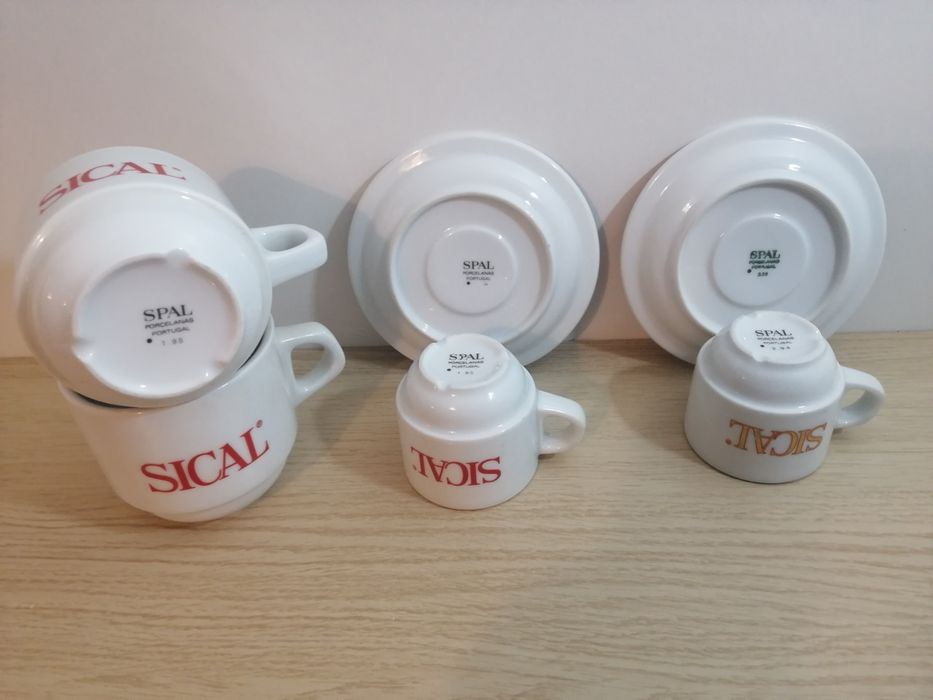 Chávenas chá e café SICAL anos 90