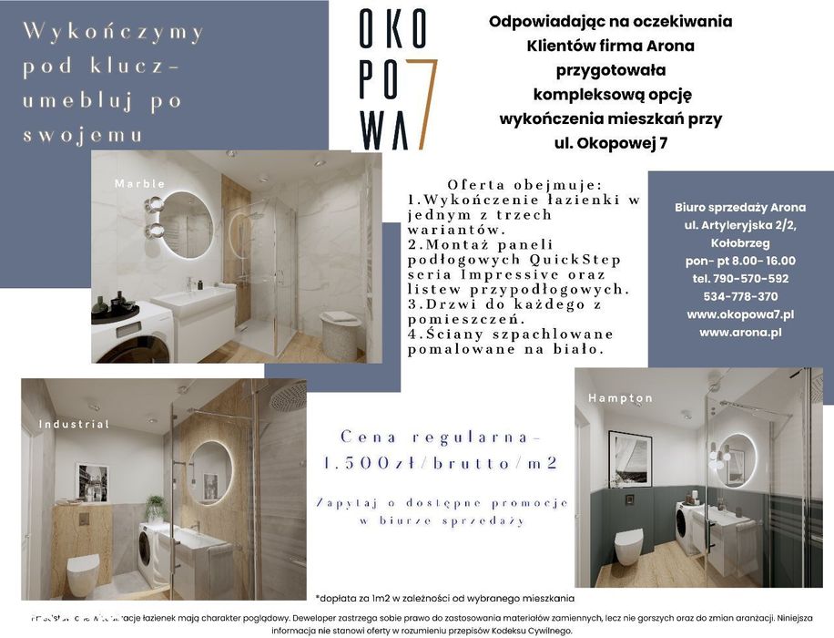*** Okopowa 7 - cztery pokoje , duży balkon ***
