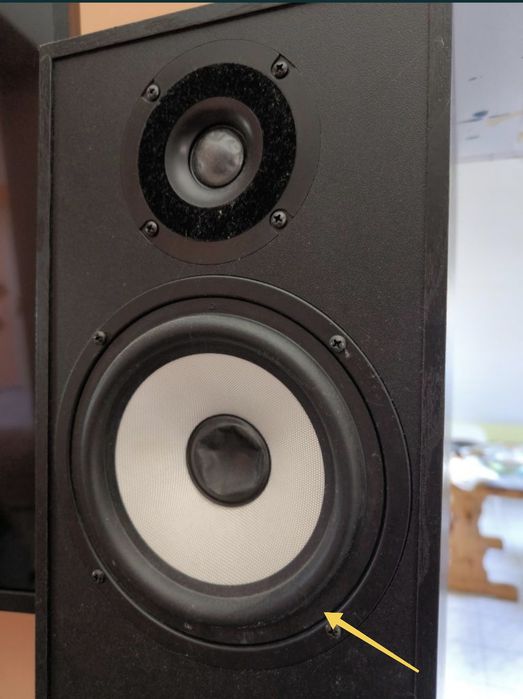 Zestaw audio kolumny Pylon + wzmacniacz Denon
