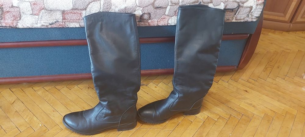 Сапоги женские, кожа, зимние, 39 размер