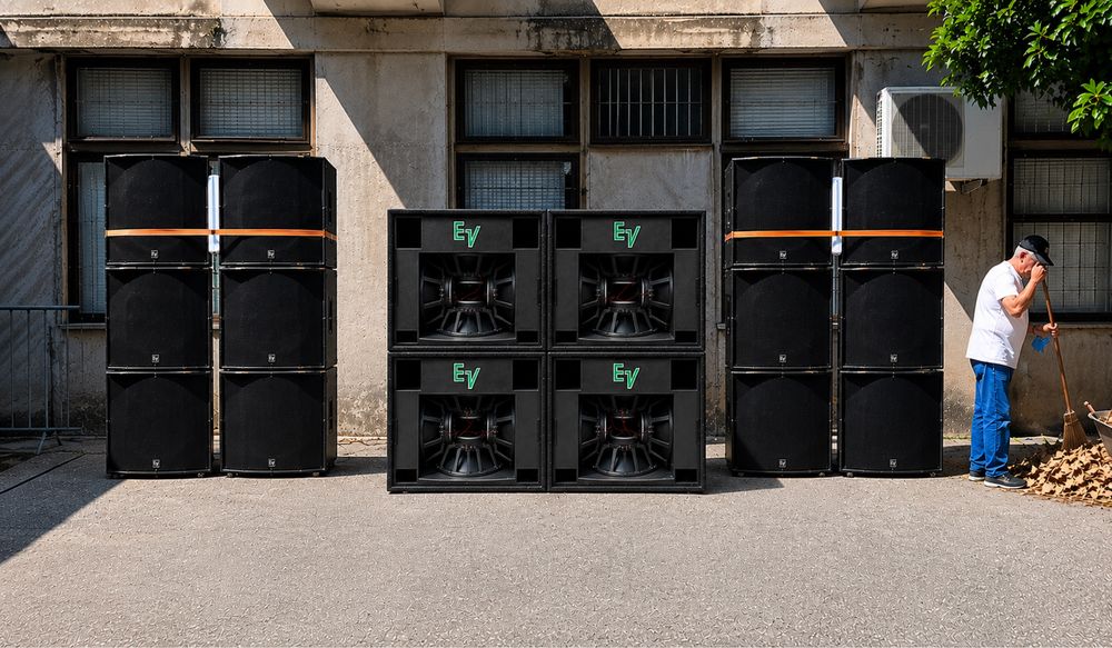 Aluguer de sistema de som Electro Voice