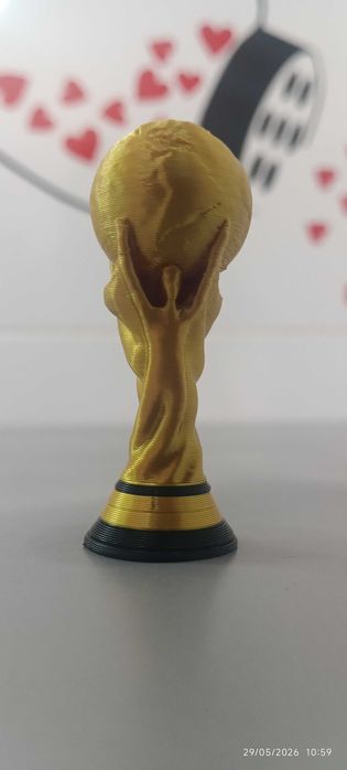 Porta-chaves Miniatura Taça da Copa do Mundo – Qualidade Premium 3D Ouro