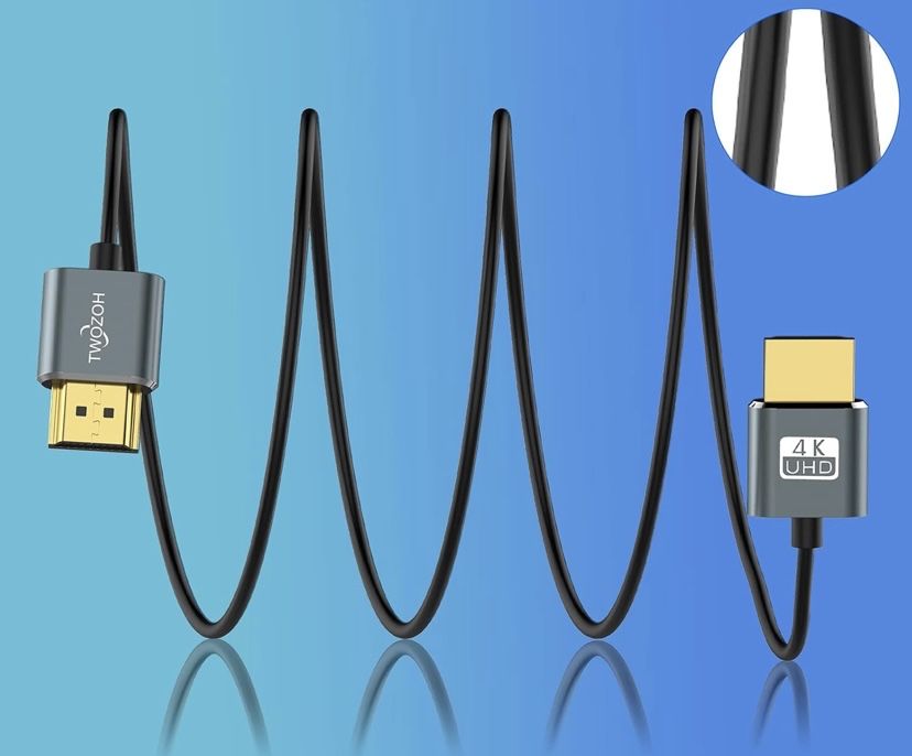 Twozoh Elastyczny i smukły kabel HDMI 4K