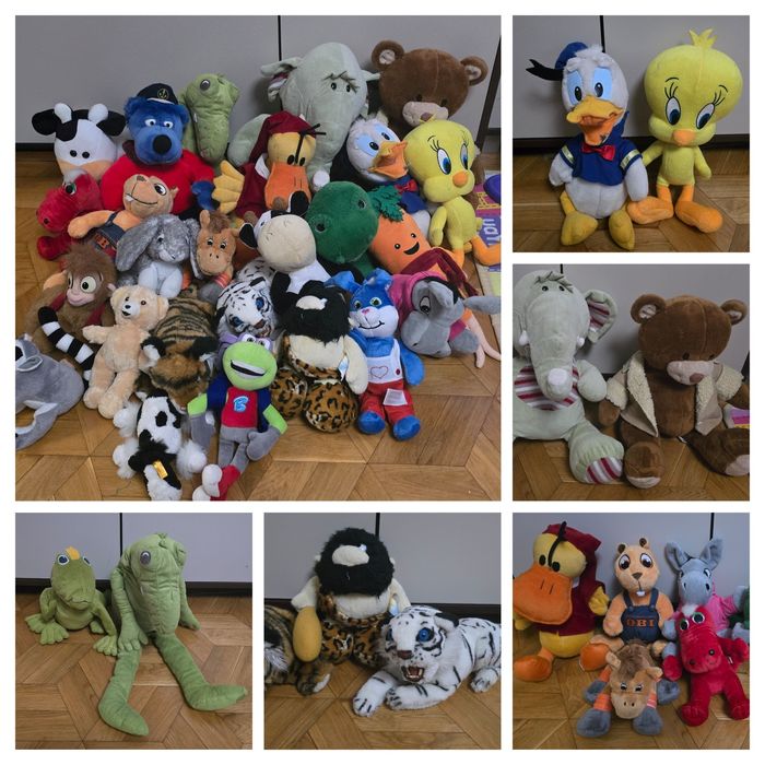 Duży 120 l worek maskotek