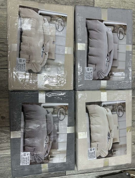 Бавовняна муслінові комплекти білизни "на резинці" «Плетінка» Koloco