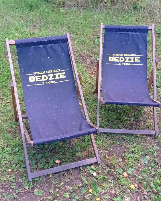 Leżaki drewniane 2 sztuki