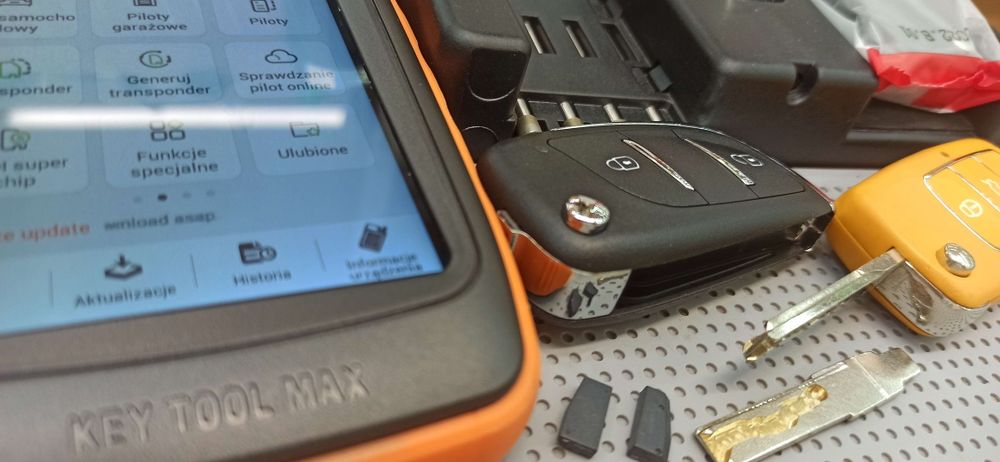 Klucz zapas samochodowy + transponder