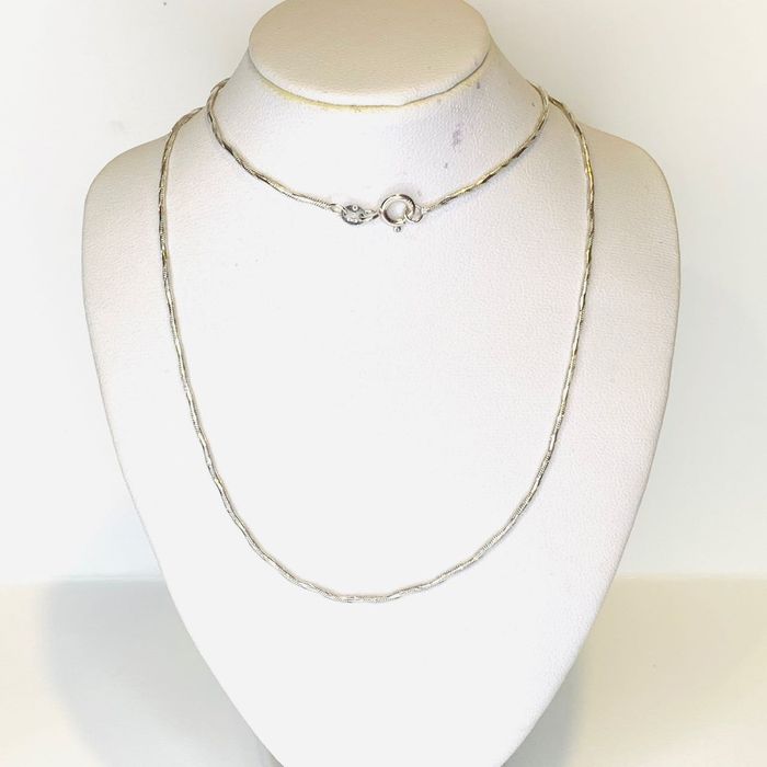 Złoty ŁAŃCUSZEK damski 18K 750 piękna ŻMIJKA 45cm