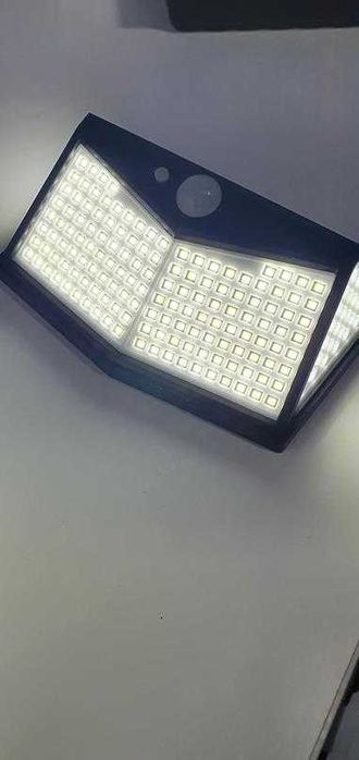 Lampa 212 led solarna ogrodowa wodoszczelna czujnik zmierzchu i ruchu