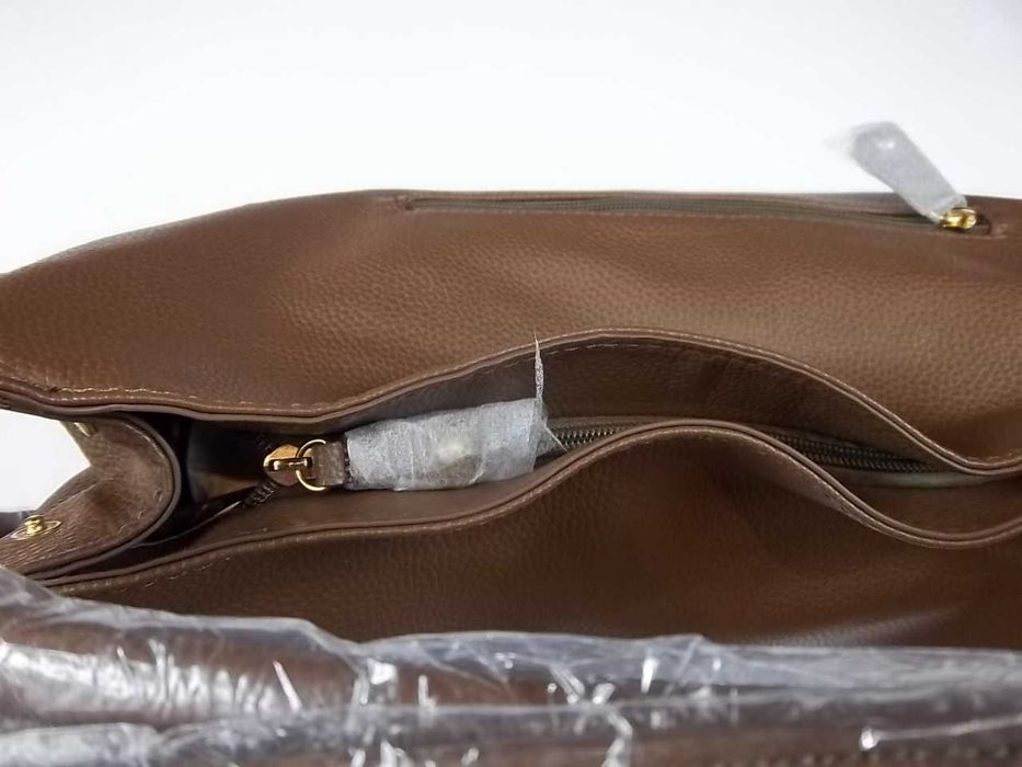 Duża torebka damska kolor brąz DAWIDJONES nowa!