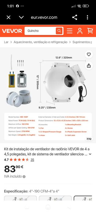Extrator para sistemas de exaustão e ventilação novo