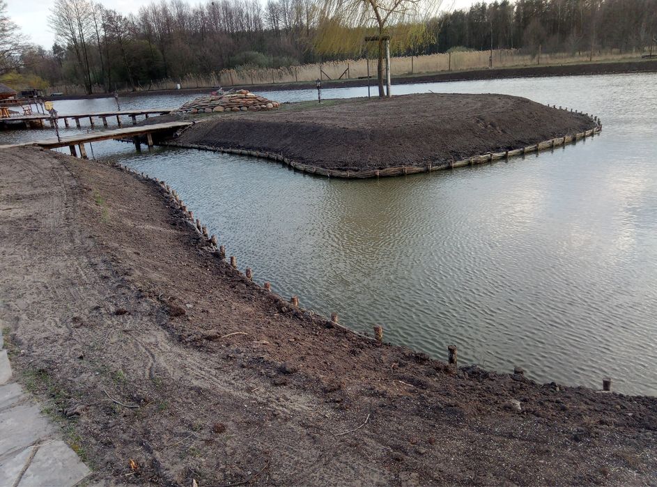 Faszynowanie stawów, umacnianie brzegu