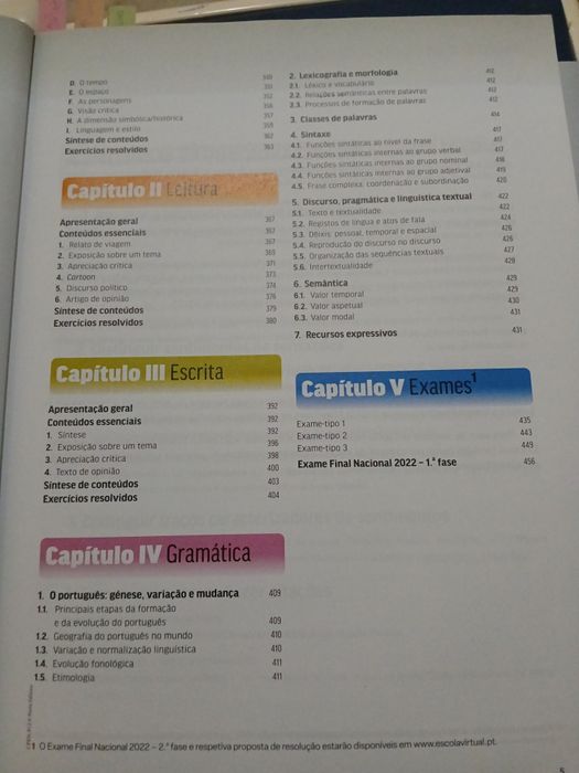 Manual de preparação para o Exame Final Nacional de Português