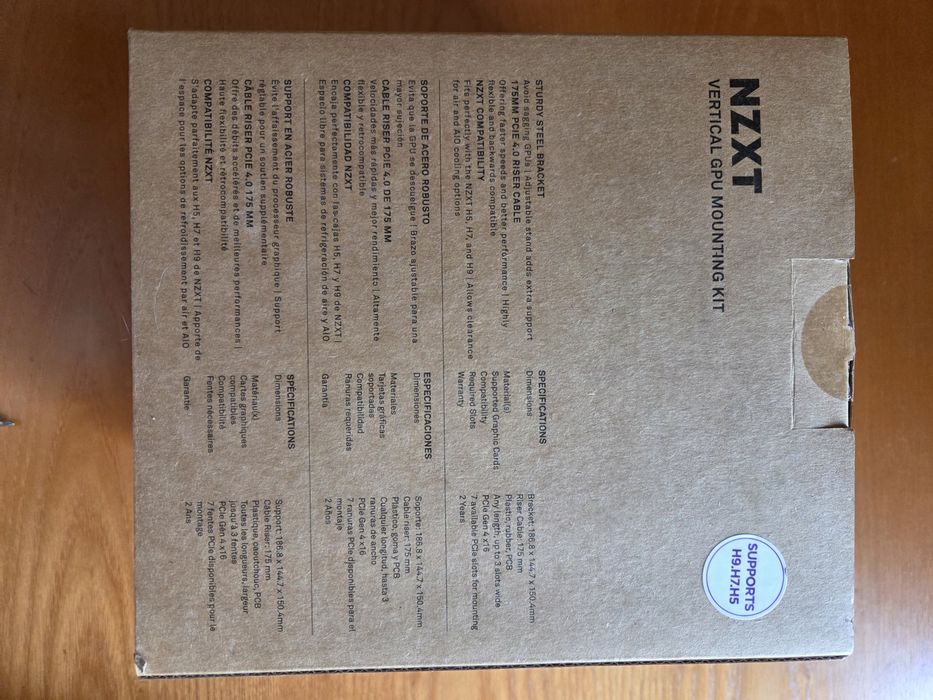 Suporte Vertical placa gráfica Marca NZXT para (H5-H7- e H9) factura