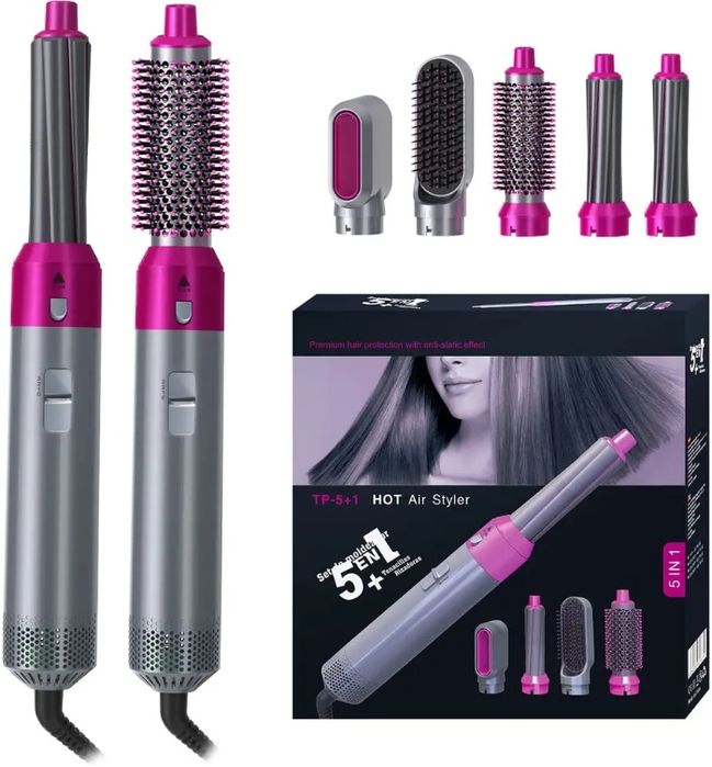 Фен Стайлер 5в1 Hot Air Styler для різних типів волосся з регу темпера