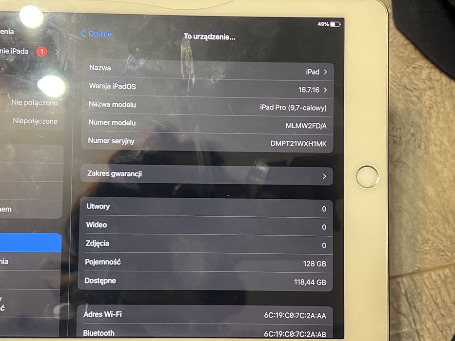 Ipad pro 9,7-calowy 128 GB