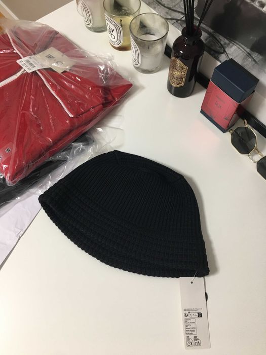 uniqlo шапка колір чорний, Knit Bucket Hat