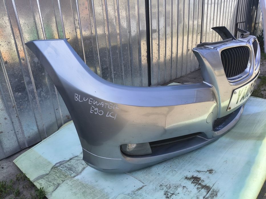 Zderzak przód BMW E90 E91 BLUEWATER METALLIC Lift LCI Kompletny Wysyłka