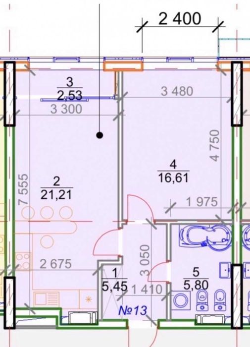 2-кімнатна квартира за адресою вул. Пимоненка (площа 52 м²) - Atlanta.ua - фото 2