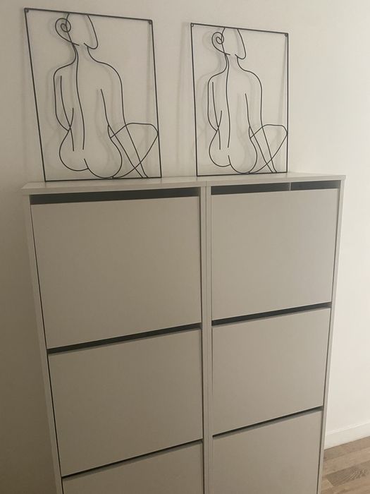 Conjunto de 2 sapateiras como novas