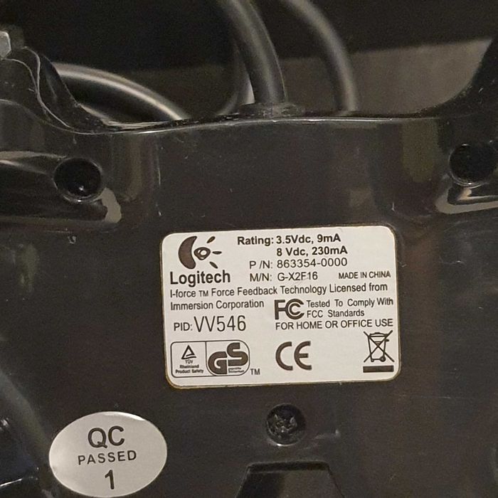 Джойстик геймпад Logitech G-X2F16 VV546 Precision для PlayStation 2