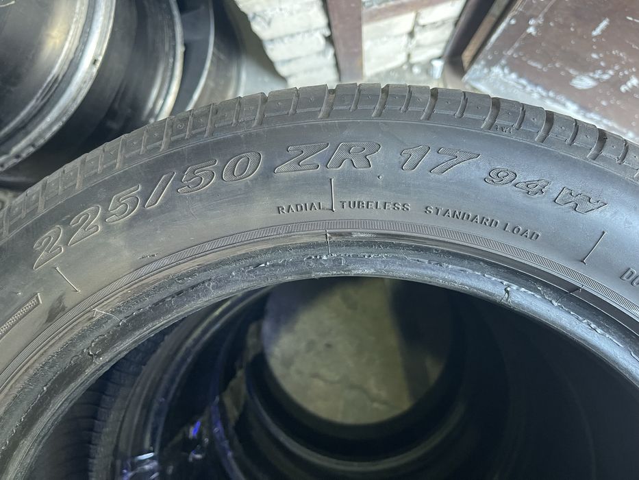 Шины 215/55 R17 Pirelli P zero б/у комплект 4,5мм лето U6