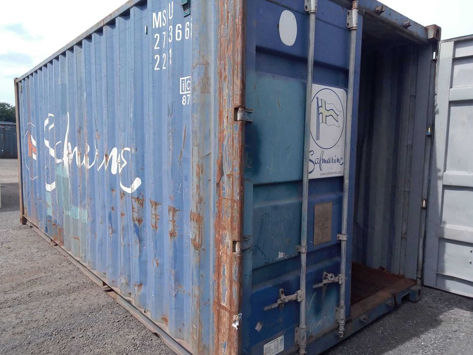 Kontener morski 20'DC - magazynowy 6 metrów, USZKODZONE