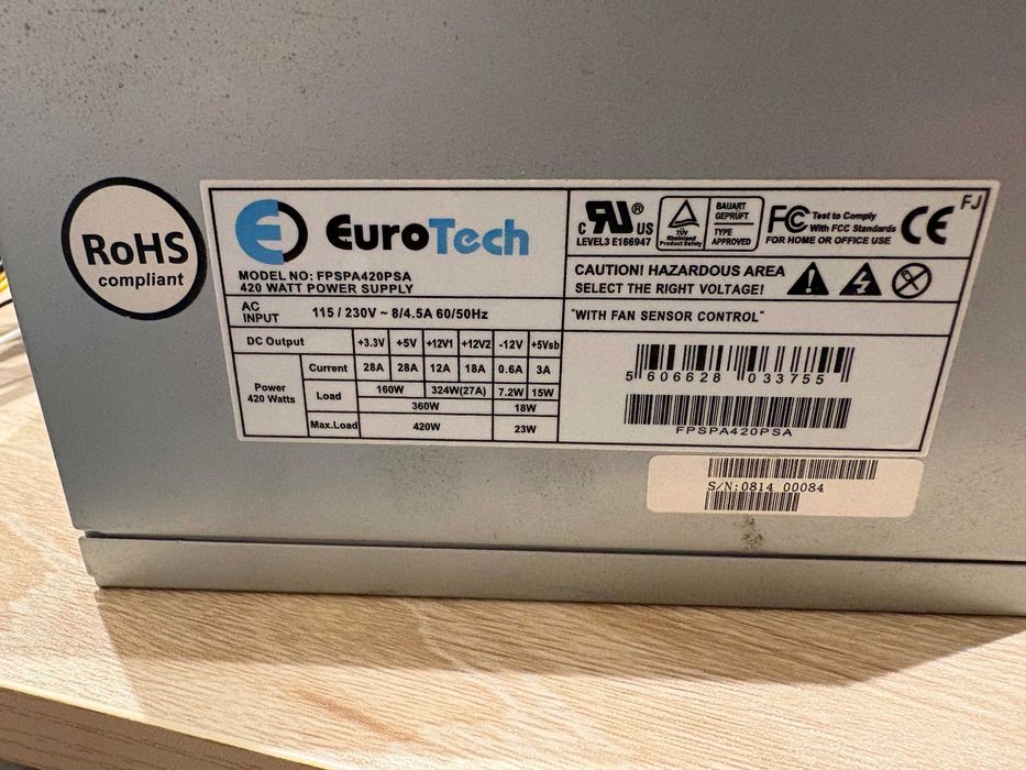 Fonte de alimentacao EuroTech 420W
