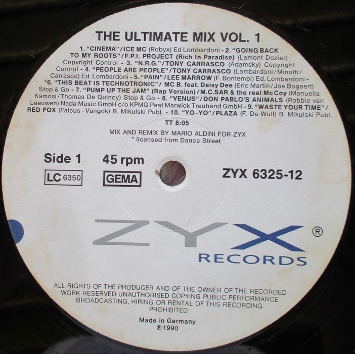 The Ultimate Mix - - - - - Volume 1 - - - - - Maxi Single
