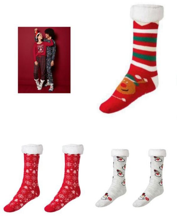 Жіночі новорічні шкарпетки esmara, з м'якою плюшевою підкладкою