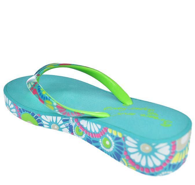 Klapki japonki dziecięce na koturnie A9589 l.bl roz. 31