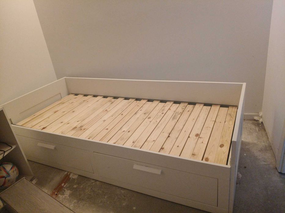 Cama solteiro IKEA, branco