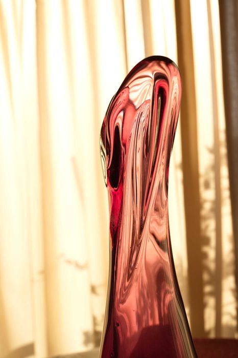 Vidro de Murano - Jarra Rosa Velho Vintage 40 cm