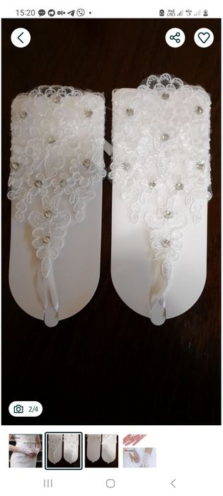 Продам свадебные митенки ( перчатки).