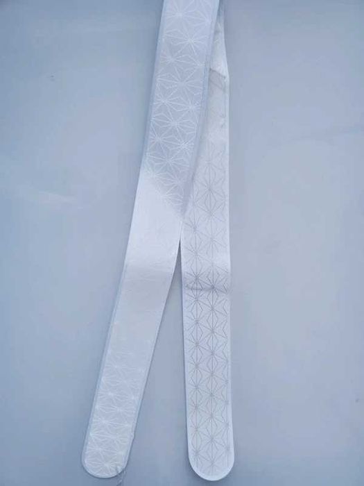 Japoński biały sztywny kołnierz Erishin do juban kimono asanoha