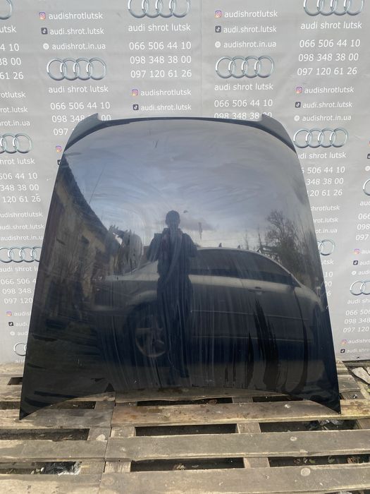 Капот Audi A6 C6 дорестайл оригінал б/в чорний LY9B
