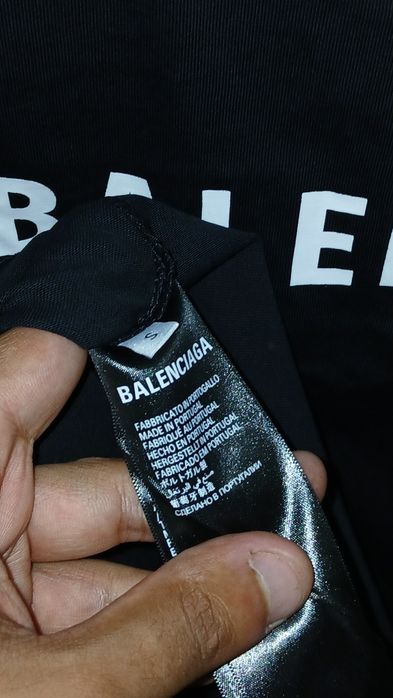 Balenciaga Logo T-shirt preta