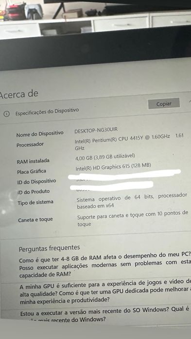 Surface GO 4 de Ram
