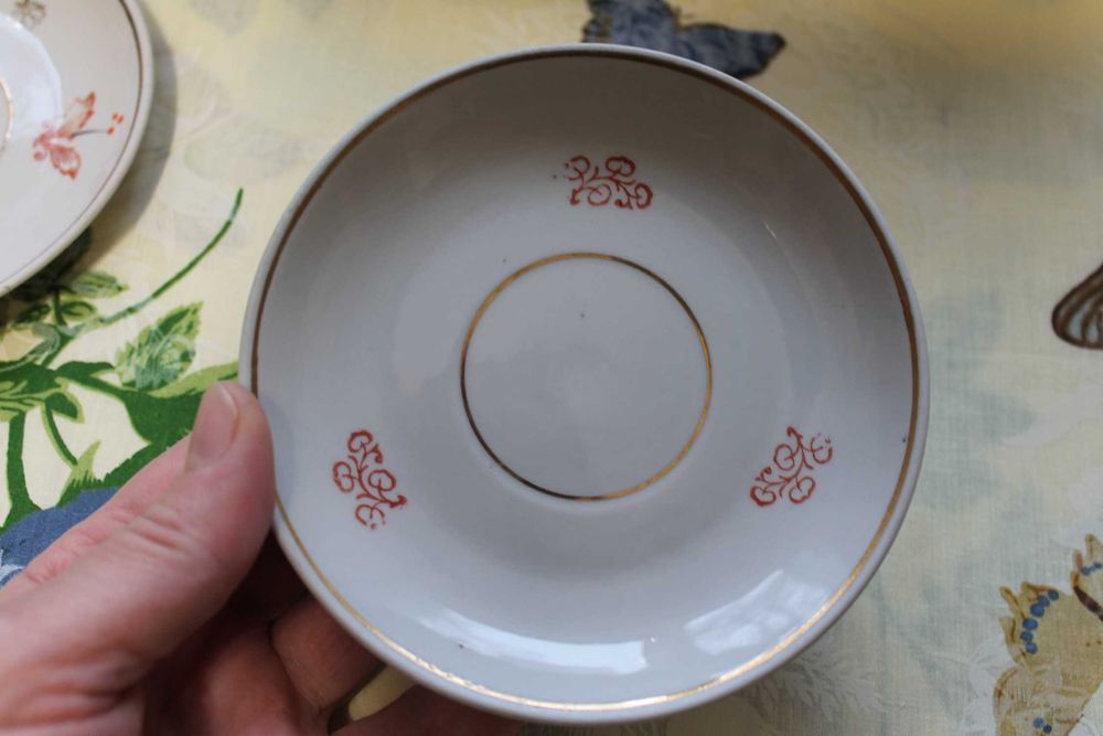 Блюдца маленькие в коллекцию старое Полонное 60-е гг 3 штуки