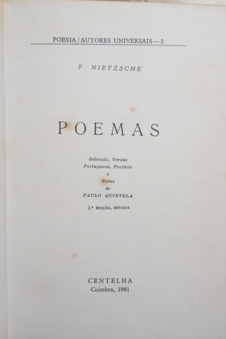 Poemas - F. Nietzsche