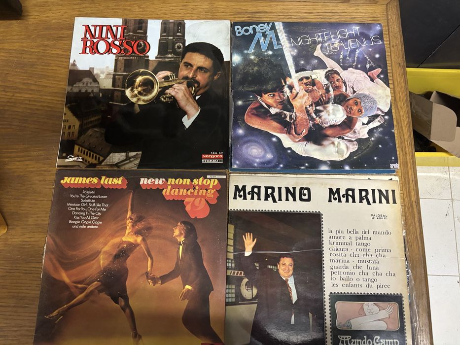 Lote 4 Discos Vinil Boney M James Last Vintage